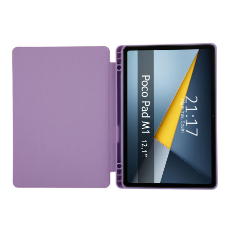 Funda con tapa Smart para Xiaomi POCO Pad M1 color Morada