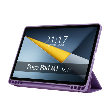 Funda con tapa Smart para Xiaomi POCO Pad M1 color Morada