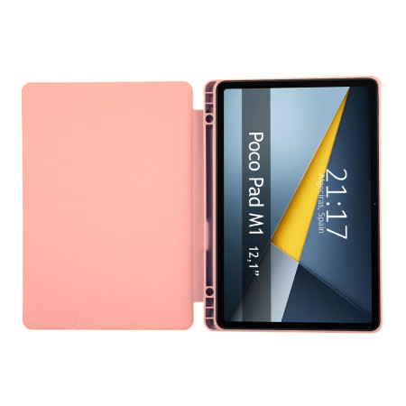 Funda con tapa Smart para Xiaomi POCO Pad M1 color Rosa