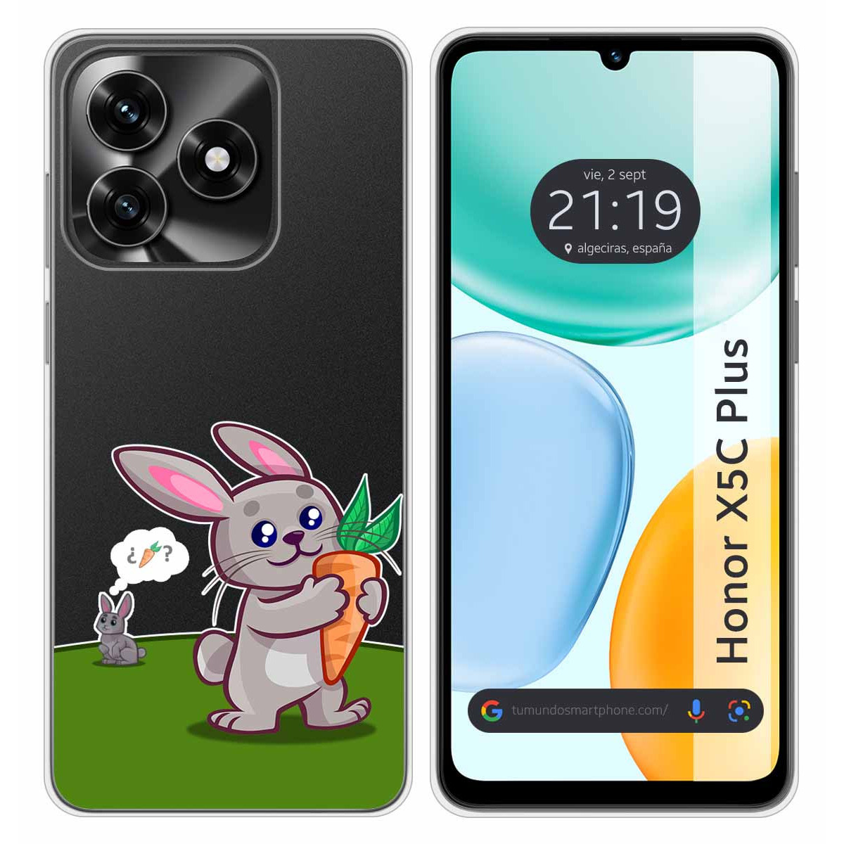 Funda Silicona Transparente para Huawei Honor...