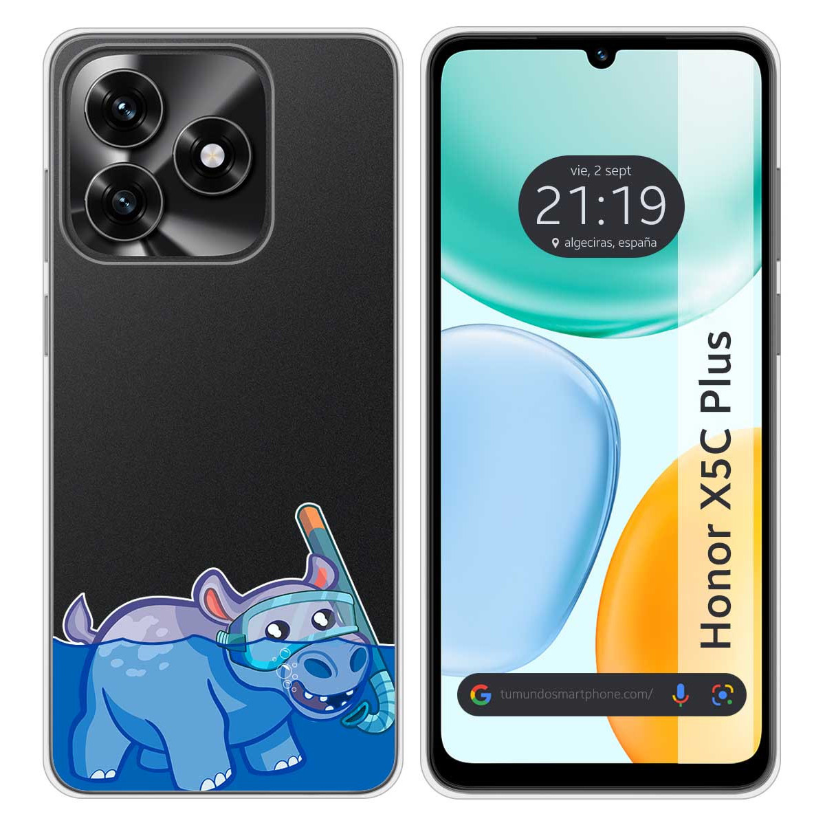 Funda Silicona Transparente para Huawei Honor...