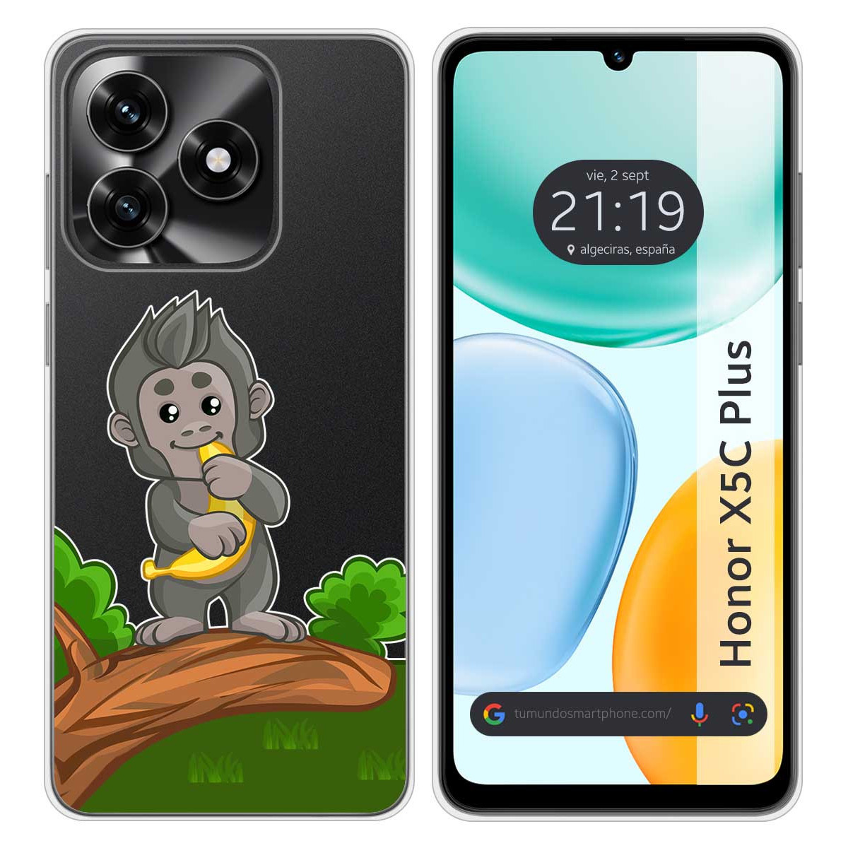 Funda Silicona Transparente para Huawei Honor...