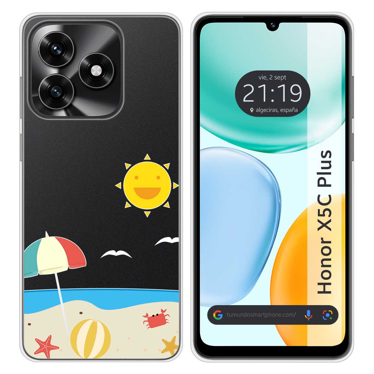 Funda Silicona Transparente para Huawei Honor...