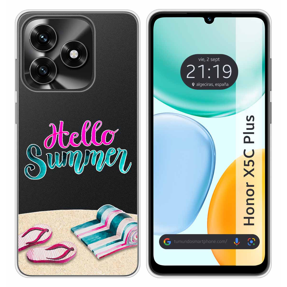 Funda Silicona Transparente para Huawei Honor...