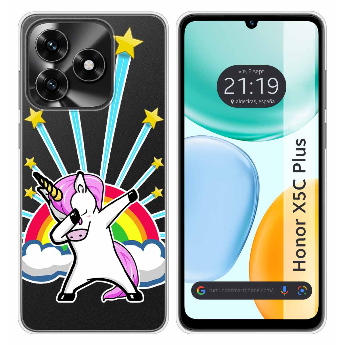 Funda Silicona Transparente para Huawei Honor...