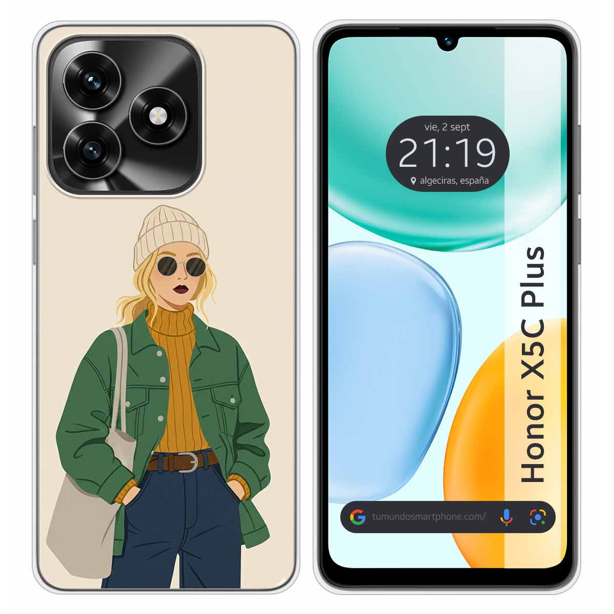 Funda Silicona para Huawei Honor X5c Plus...