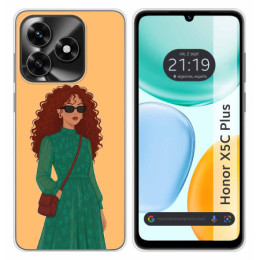 Funda Silicona para Huawei Honor X5c Plus diseño Mujer 06...