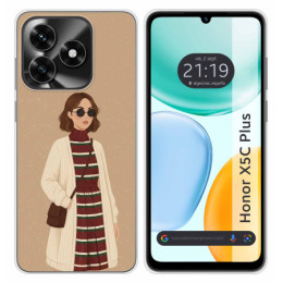 Funda Silicona para Huawei Honor X5c Plus diseño Mujer 09...