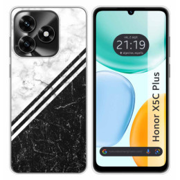 Funda Silicona para Huawei Honor X5c Plus diseño Mármol...