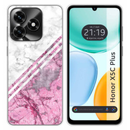 Funda Silicona para Huawei Honor X5c Plus diseño Mármol...
