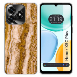 Funda Silicona para Huawei Honor X5c Plus diseño Mármol...