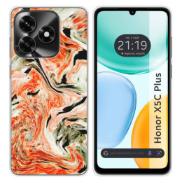 Funda Silicona para Huawei Honor X5c Plus diseño Mármol...
