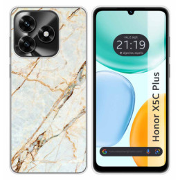 Funda Silicona para Huawei Honor X5c Plus diseño Mármol...