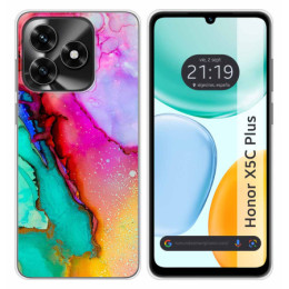 Funda Silicona para Huawei Honor X5c Plus diseño Mármol...