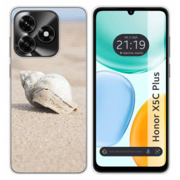 Funda Silicona para Huawei Honor X5c Plus diseño Concha...