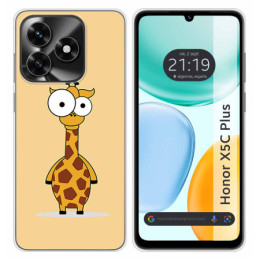 Funda Silicona para Huawei Honor X5c Plus diseño Jirafa...