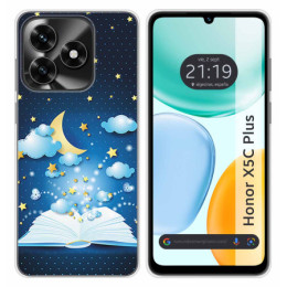Funda Silicona para Huawei Honor X5c Plus diseño Libro...