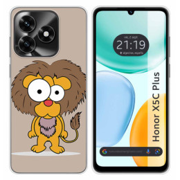 Funda Silicona para Huawei Honor X5c Plus diseño Leon...
