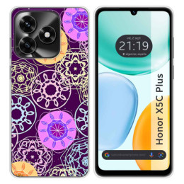 Funda Silicona para Huawei Honor X5c Plus diseño Radial...