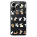 Funda Silicona Antigolpes para Huawei Honor X5c Plus diseño Perros Dibujos
