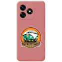 Funda Silicona Líquida Rosa para Huawei Honor X5c Plus diseño Adventure Dibujos