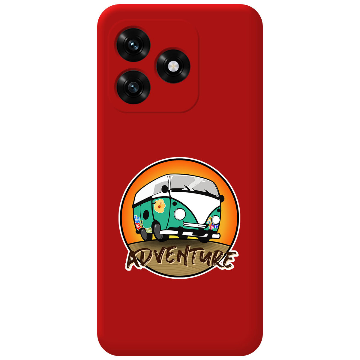 Funda Silicona Líquida Roja para Huawei Honor...