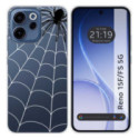 Funda Silicona Transparente para Oppo Reno 15 F / 15F 5G diseño Araña Dibujos