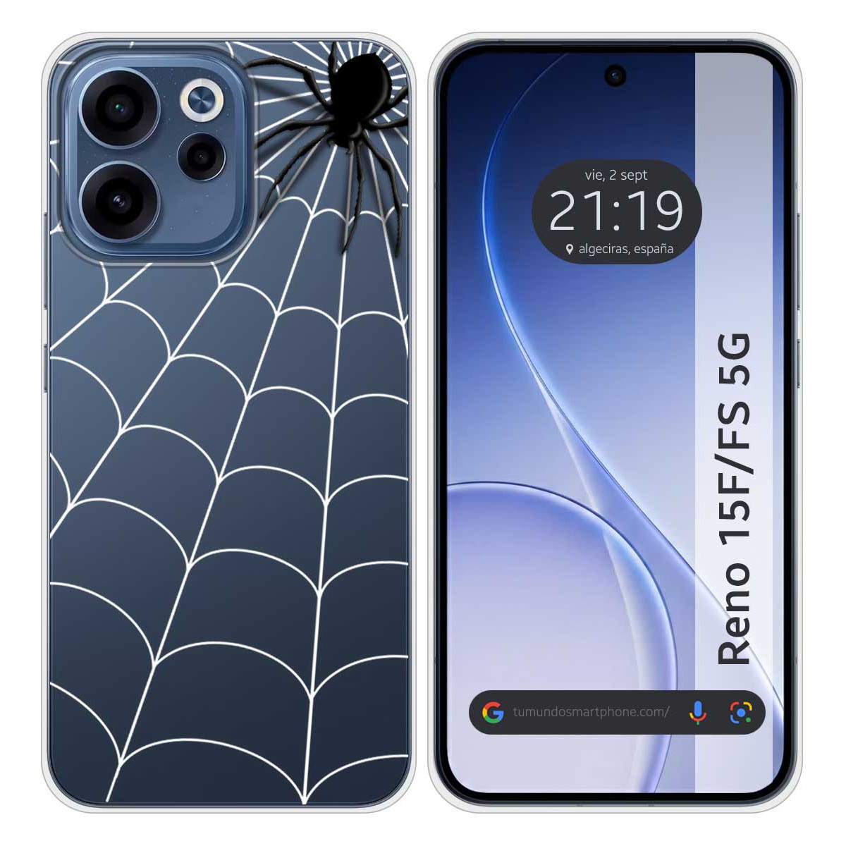Funda Silicona Transparente para Oppo Reno 15 F...