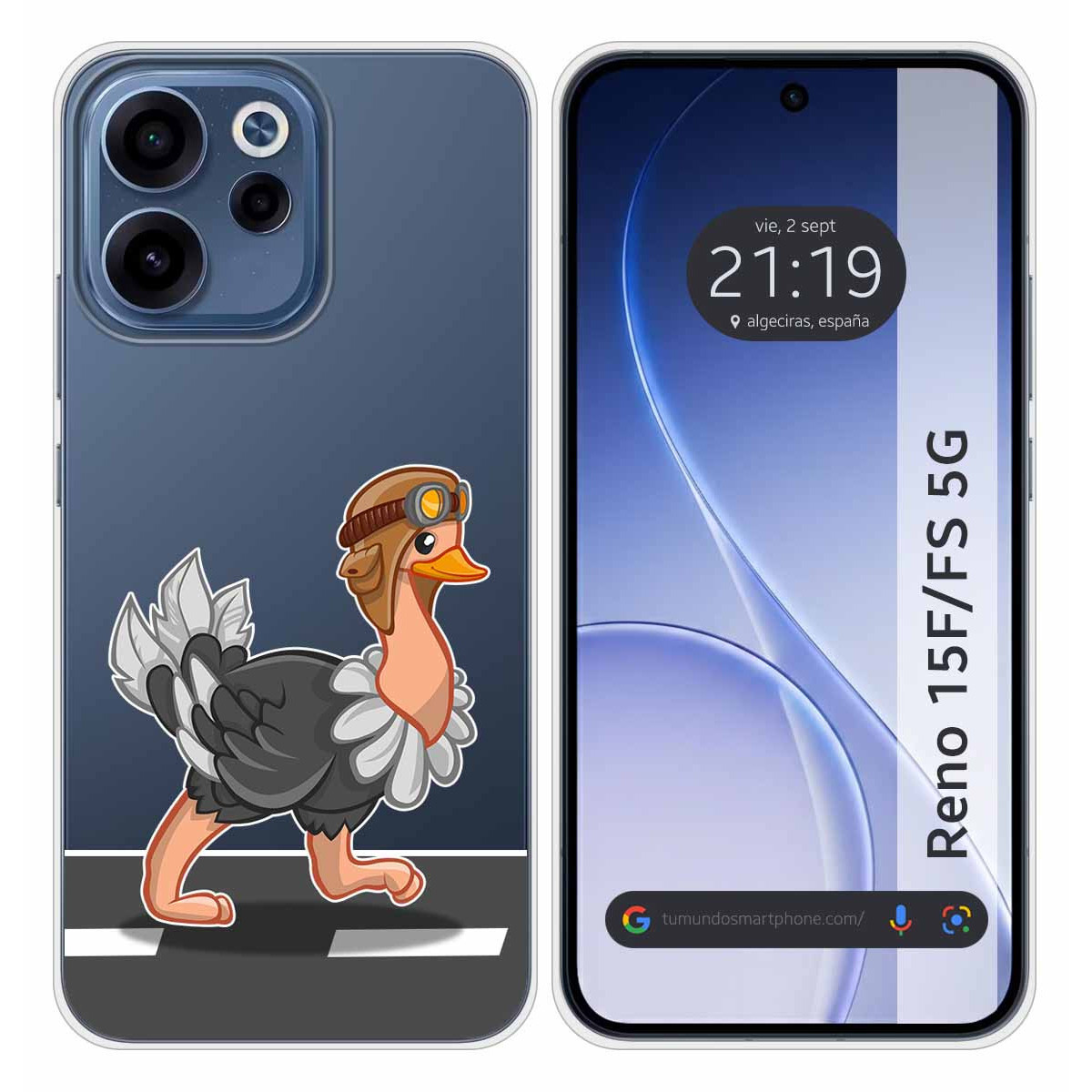 Funda Silicona Transparente para Oppo Reno 15 F...