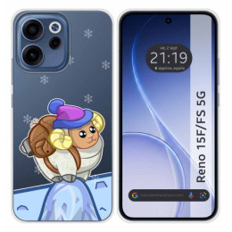 Funda Silicona Transparente para Oppo Reno 15 F / 15F 5G...