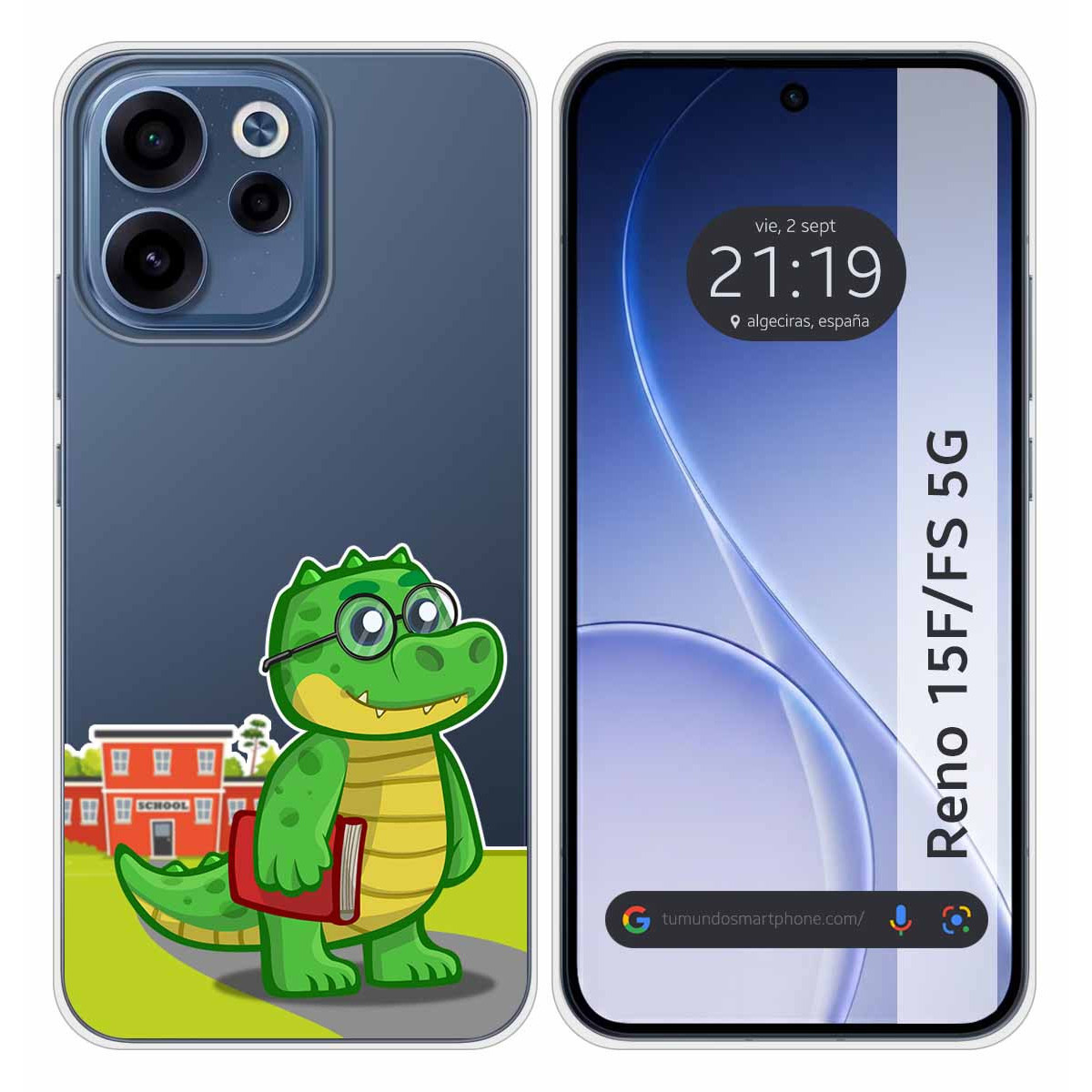 Funda Silicona Transparente para Oppo Reno 15 F...