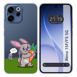 Funda Silicona Transparente para Oppo Reno 15 F / 15F 5G...