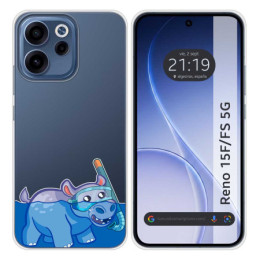 Funda Silicona Transparente para Oppo Reno 15 F / 15F 5G...