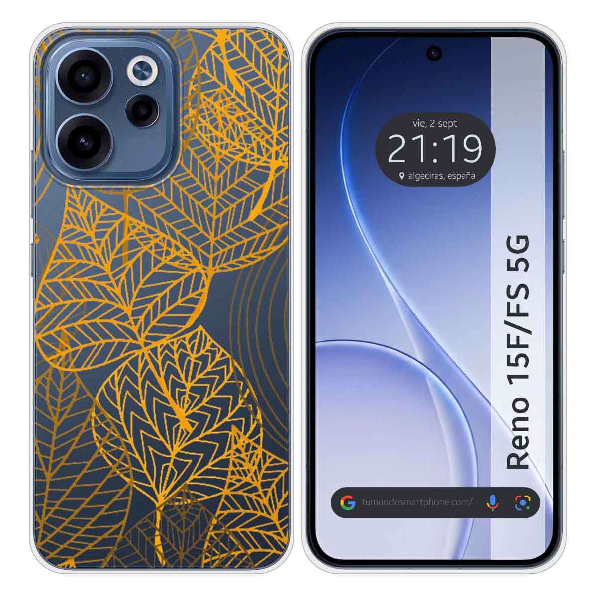 Funda Silicona Transparente para Oppo Reno 15 F...