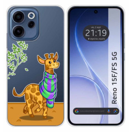 Funda Silicona Transparente para Oppo Reno 15 F / 15F 5G...