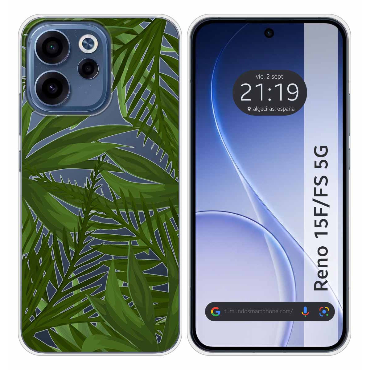 Funda Silicona Transparente para Oppo Reno 15 F...