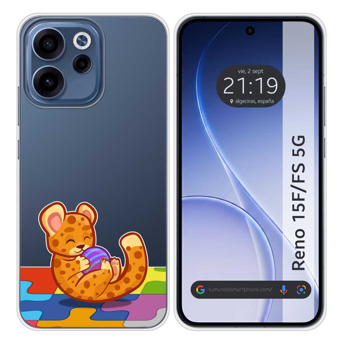 Funda Silicona Transparente para Oppo Reno 15 F...