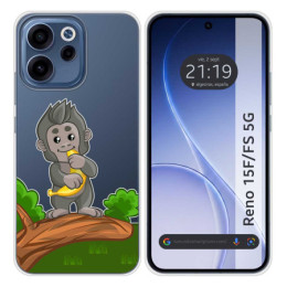 Funda Silicona Transparente para Oppo Reno 15 F / 15F 5G...