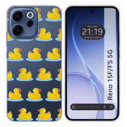 Funda Silicona Transparente para Oppo Reno 15 F / 15F 5G...