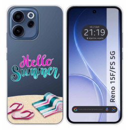Funda Silicona Transparente para Oppo Reno 15 F / 15F 5G...