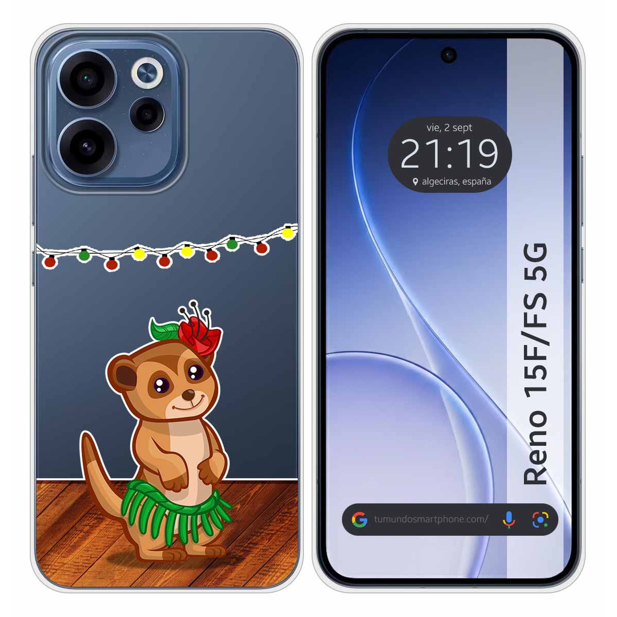 Funda Silicona Transparente para Oppo Reno 15 F...