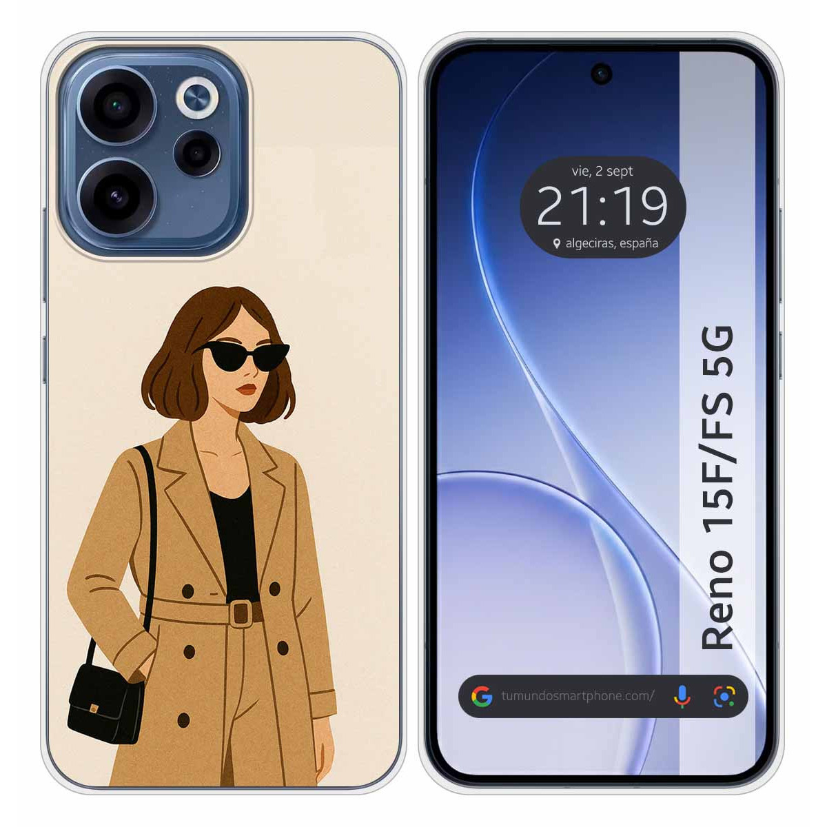 Funda Silicona para Oppo Reno 15 F / 15F 5G...
