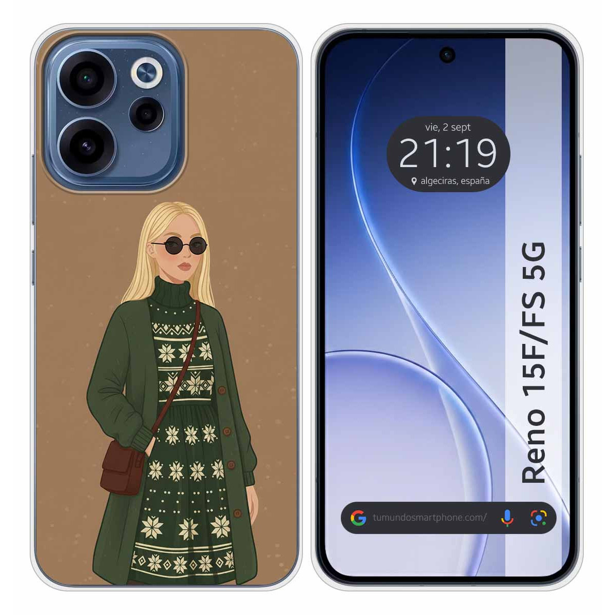 Funda Silicona para Oppo Reno 15 F / 15F 5G...