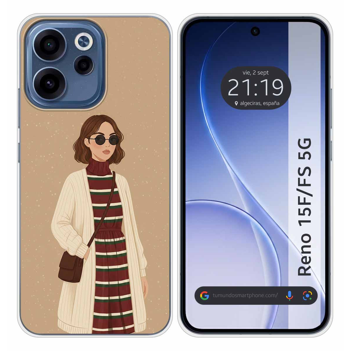 Funda Silicona para Oppo Reno 15 F / 15F 5G...