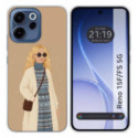 Funda Silicona para Oppo Reno 15 F / 15F 5G diseño Mujer 10 Dibujos