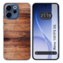 Funda Silicona para Oppo Reno 15 F / 15F 5G diseño Madera 02 Dibujos