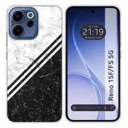Funda Silicona para Oppo Reno 15 F / 15F 5G diseño Mármol...