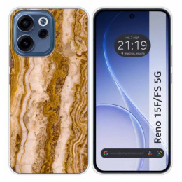 Funda Silicona para Oppo Reno 15 F / 15F 5G diseño Mármol...