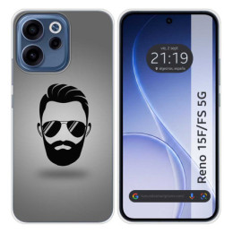 Funda Silicona para Oppo Reno 15 F / 15F 5G diseño Barba...