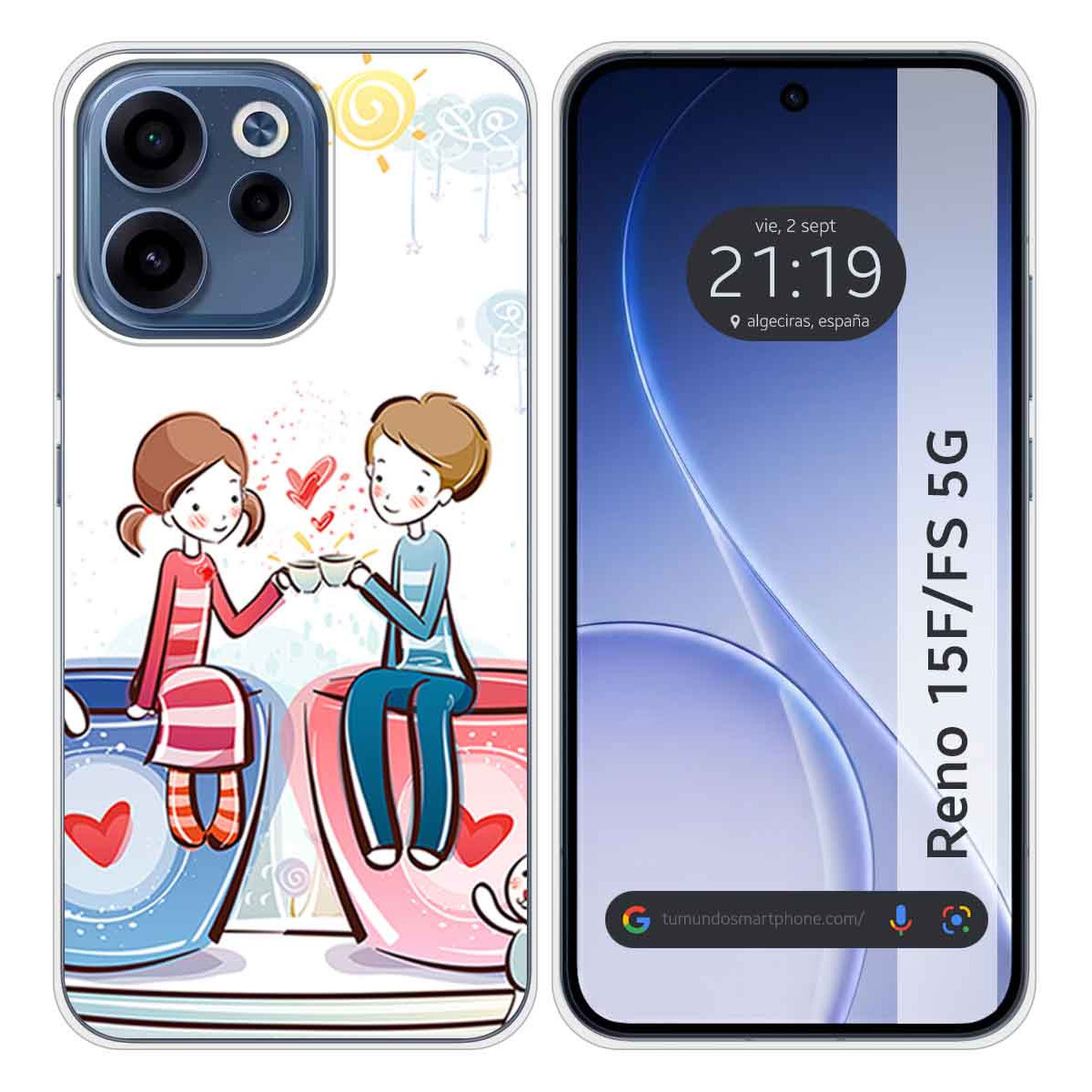 Funda Silicona para Oppo Reno 15 F / 15F 5G...